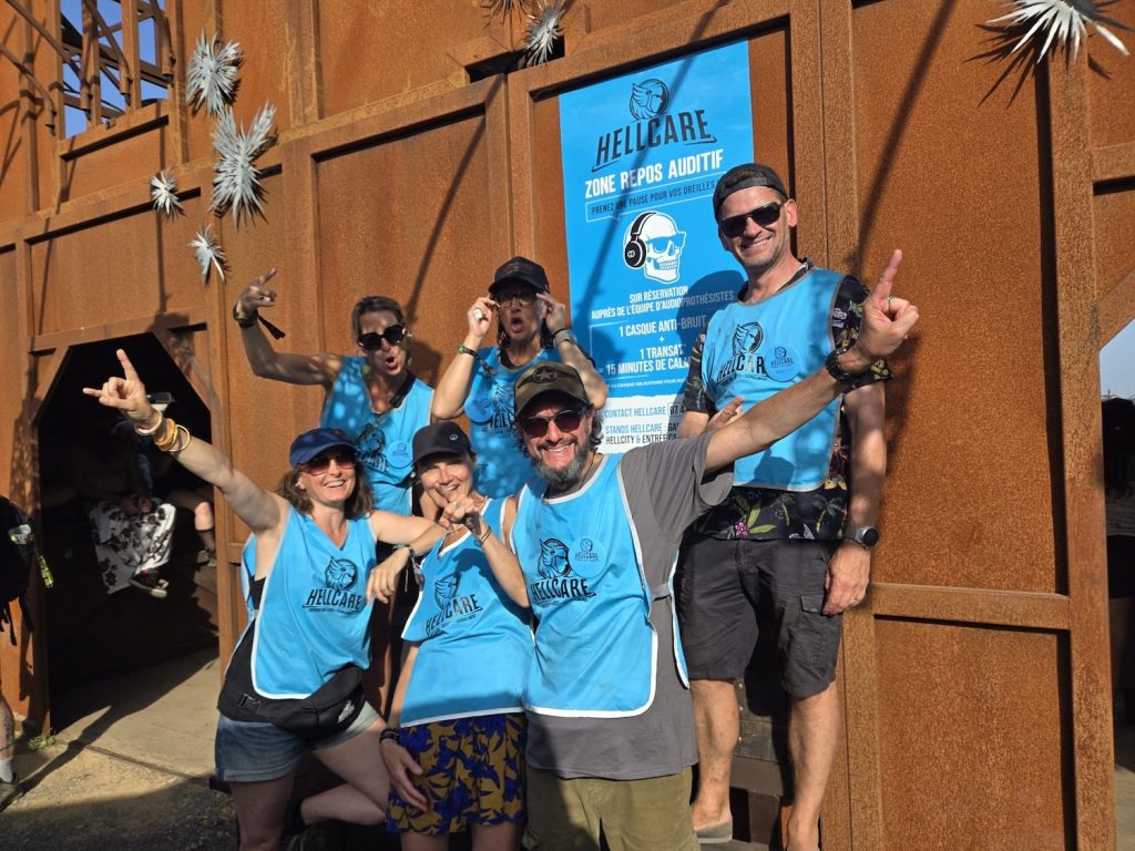 Équipe de prévention auditive HellCare au Hellfest